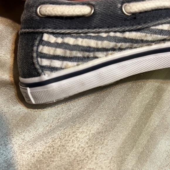 Sperry Kids Top Sider Striped Shoes - Size 4m - Picture 7 of 8